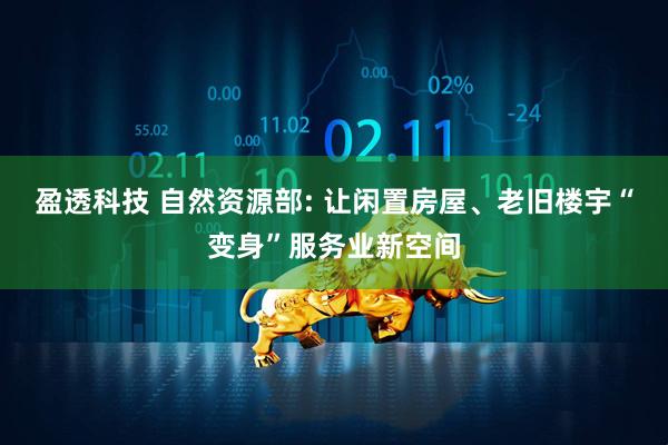 盈透科技 自然资源部: 让闲置房屋、老旧楼宇“变身”服务业新空间